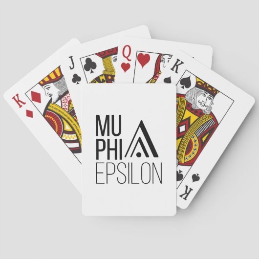 Jeu De Cartes Logo de Mu Phi Epsilon (dos)