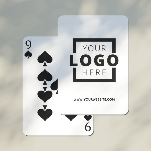 Jeu De Cartes Logo d'entreprise couleur personnalisée Marque pro