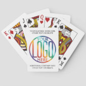 Jeu De Cartes Logo d'entreprise moderne promotion noir et blanc (dos)