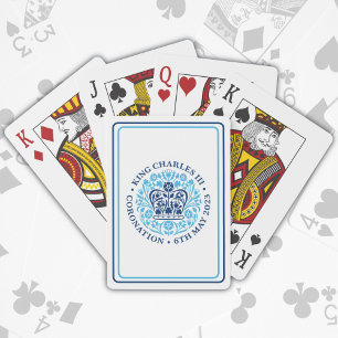 Jeu De Cartes Logo du couronnement du roi Charles III
