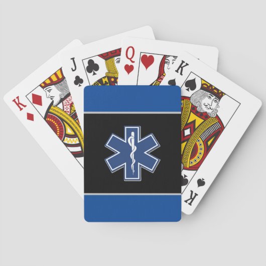 Jeu De Cartes Logo Médicale d'urgence   (dos)