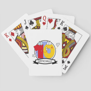 Jeu De Cartes Logo Officiel d'anniversaire 10 ans