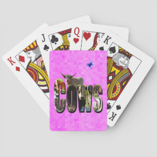 Jeu De Cartes Logo Photo Vache Avec Vache Highland,