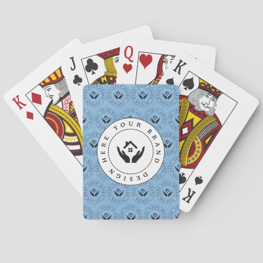 Jeu De Cartes Logo professionnel classique personnalisé et code (dos)
