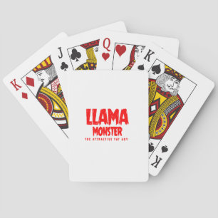 Jeu De Cartes Logo rouge Llama Monster