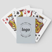 Jeu De Cartes Logo Simple Avec Texte Professionnel Promotionnel (dos)