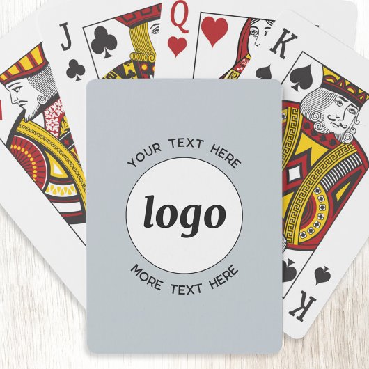 Jeu De Cartes Logo Simple Avec Texte Professionnel Promotionnel 