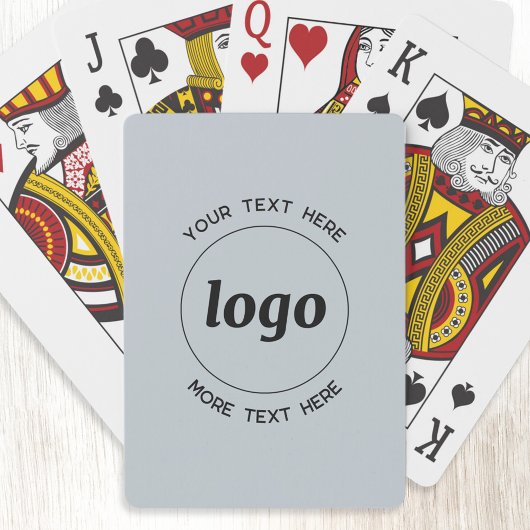 Jeu De Cartes Logo Simple Avec Texte Professionnel Promotionnel