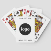 Jeu De Cartes Logo Simple Avec Texte Professionnel Promotionnel (dos)