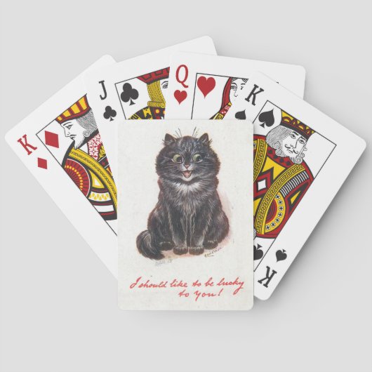 Jeu De Cartes Lois Wain Lucky Black Cat (dos)