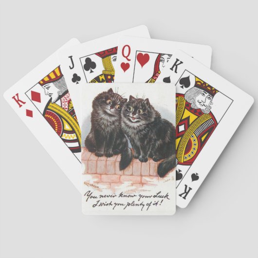 Jeu De Cartes Lois Wain Lucky Black Cats (dos)