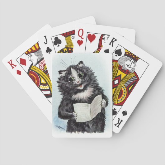 Jeu De Cartes Lois Wain Lucky Black Chat Chanter (dos)