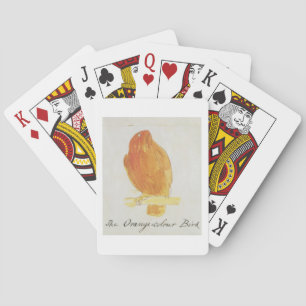 Jeu De Cartes L'Oiseau de couleur orange, de 'Seize dessins de
