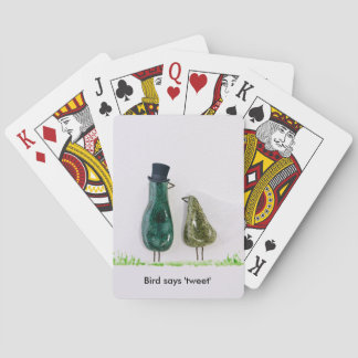 Jeu De Cartes L'oiseau dit tweet mariage amusant mariée et marié