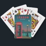 Jeu De Cartes Londres Angleterre Retro Travel Art Vintage<br><div class="desc">Design d'art vectoriel à Londres. Londres,  capitale de l'Angleterre et du Royaume-Uni,  est une ville du 21ème siècle avec une histoire qui remonte à l'époque romaine.</div>