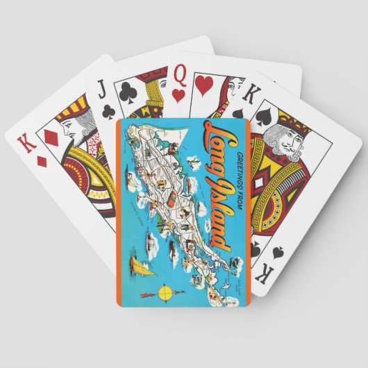 Jeu De Cartes Long Island, NY Greeting Playing Cards (dos)