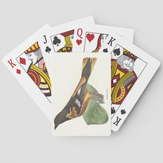 Jeu De Cartes L'Oriole d'Or ou de Baltimore (Icterus galbula) (dos)