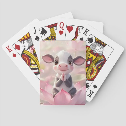 Jeu De Cartes Lotus Calf : Innocence en fleur (dos)