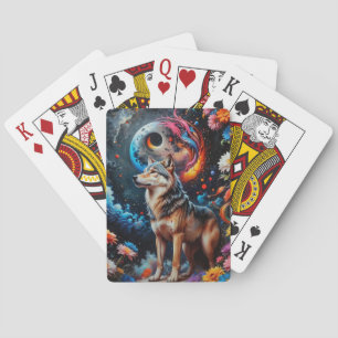Jeu De Cartes Loup de lune Abstraite