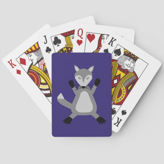 Jeu De Cartes Loup d'Halloween mignon (dos)