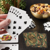 Jeu De Cartes Loup, faune Art déco (In Situ)