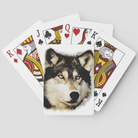 Jeu De Cartes Loup motivationnel unique (dos)