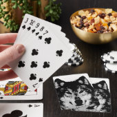 Jeu De Cartes Loup noir et blanc (In Situ)