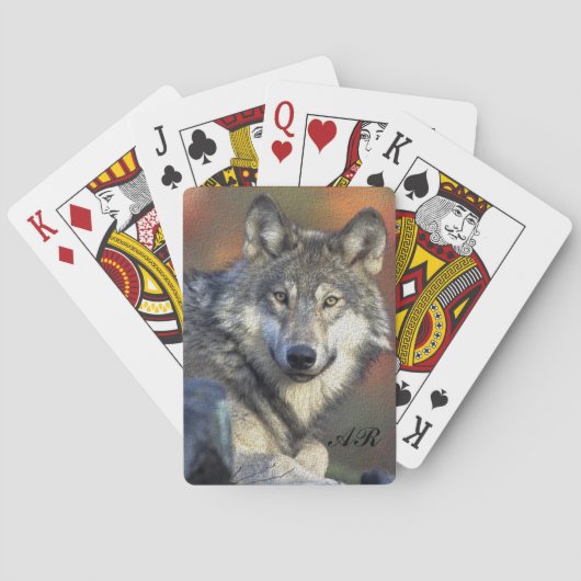 Jeu De Cartes Loup sauvage (dos)