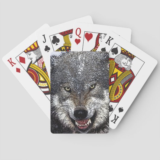 Jeu De Cartes Loup sauvage (dos)