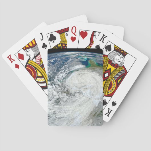Jeu De Cartes L'Ouragan Sandy Le Long De La Côte Est Des États-U (dos)