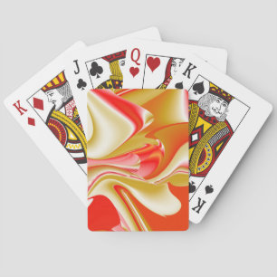 Jeu De Cartes Love and Gold Abstrait 3D Rainbowart