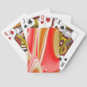 Jeu De Cartes Love and Gold Abstrait 3D Rainbowart
