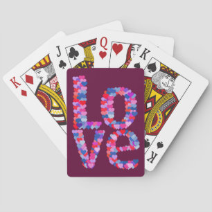 Jeu De Cartes LOVE Heart Text Lecture Cartes