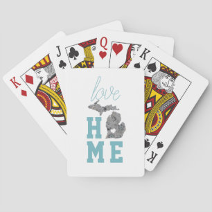Jeu De Cartes Love Home Michigan Floral État rempli