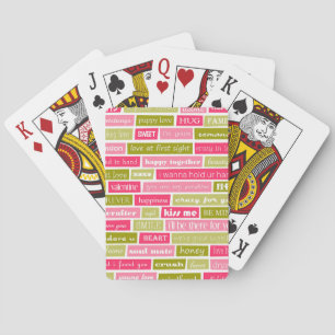 Jeu De Cartes Love Lettres Classique Playing Cartes