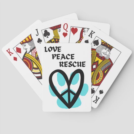Jeu De Cartes Love Peace Secourt Jouer aux cartes (dos)