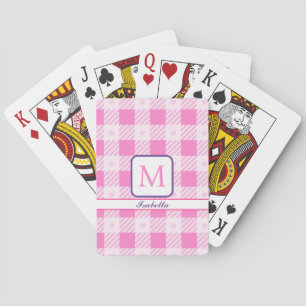 Jeu De Cartes Love Plaid Collection rose moderne