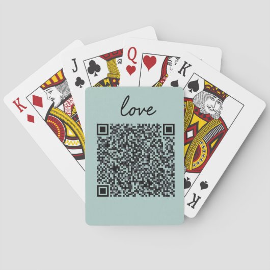 Jeu De Cartes Love QR Code (dos)