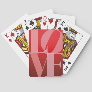 Jeu De Cartes Love Romance Rouge rose