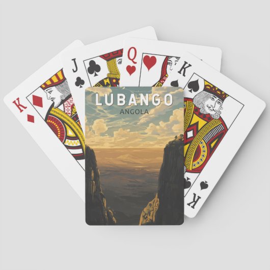 Jeu De Cartes Lubango Angola Travel Art Vintage (dos)