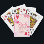 Jeu De Cartes Lucky in Love, Fête des mariées, Lucky,<br><div class="desc">Lucky in Love,  Fête des mariées,  Lucky,  Rose,  Las Vegas thème,  casino,  Rose et rouge,  Mariée à être,  Brunch nuptiale, </div>