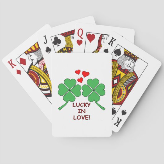 Jeu De Cartes Lucky In Love Hearts Clover (dos)