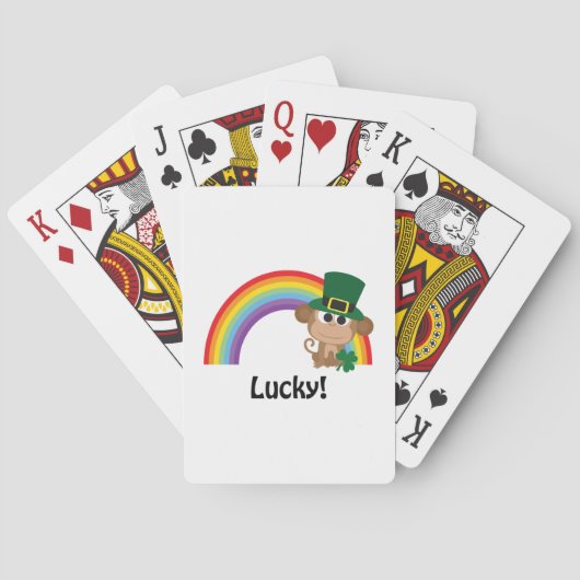 Jeu De Cartes Lucky Monkey Leprechaun (dos)