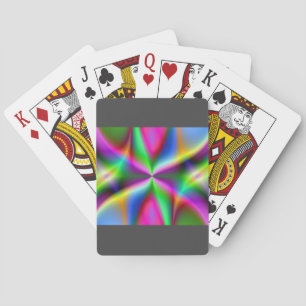 Jeu De Cartes Lueur de Fractale Métallique Colorée