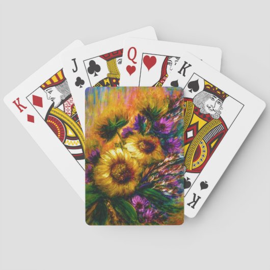 Jeu De Cartes "Lueur de tournesol"  (dos)