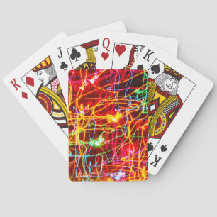 Jeu De Cartes Lumières colorées mobiles en rouge jaune vert bleu