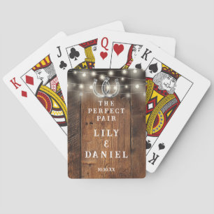 Jeu De Cartes Lumières de guirlande de fers à cheval occidentaux