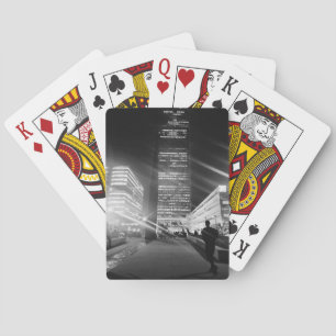 Jeu De Cartes Luminaires de ville noir et blanc Jouer des cartes
