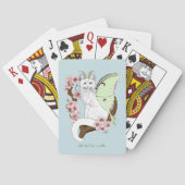 Jeu De Cartes Luna Moth Moth Blanc Chat Vert (dos)