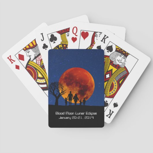 Jeu De Cartes Lune de sang Éclipse lunaire 2019 (dos)